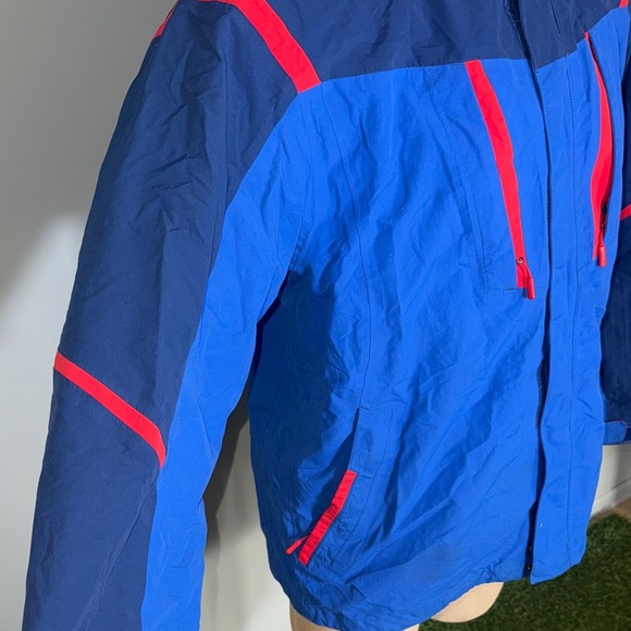 The North Face Edmonton Oilers Stitch On Blue and Red Performance Jacket - Picture 8 of 9
